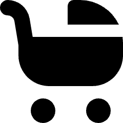 Stroller Icon from Micro Solid Set
