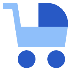 Stroller Icon from Sharp Flat Set