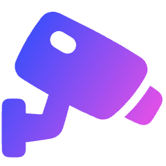 Surveillance Camera Icon from Plump Gradient Set