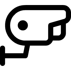Surveillance Camera Icon from Core Line Set