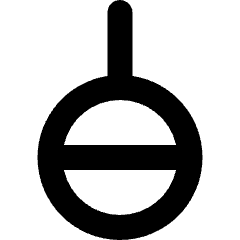 Symbol Gender Agender Icon from Plump Solid Set