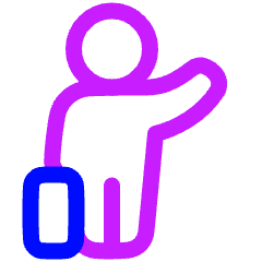 Taxi Hail Icon from Plump Neon Set