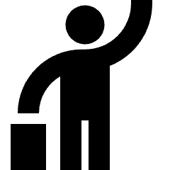 Taxi Hail Icon from Sharp Solid Set