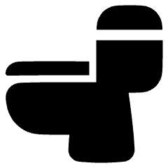 Toilet Icon from Plump Solid Set