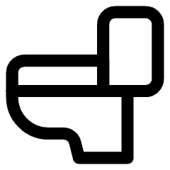 Toilet Icon from Core Line Set