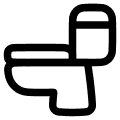 Toilet Icon from Plump Line Set