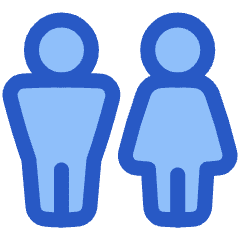Toilet Man Woman 1 Icon from Plump Duo Set
