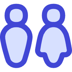 Toilet Man Woman 1 Icon from Flex Duo Set