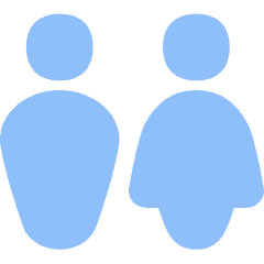 Toilet Man Woman 1 Icon from Flex Flat Set