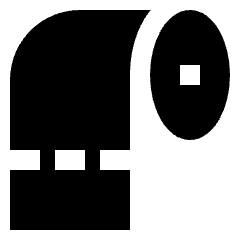 Toilet Paper Icon from Sharp Solid Set