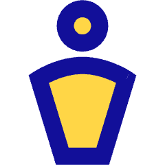 Toilet Sign Man Icon from Sharp Pop Set