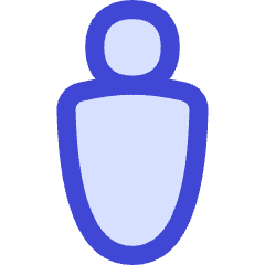 Toilet Sign Man Icon from Flex Duo Set