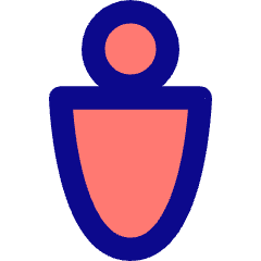 Toilet Sign Man Icon from Core Pop Set