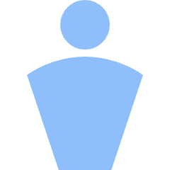 Toilet Sign Man Icon from Sharp Flat Set