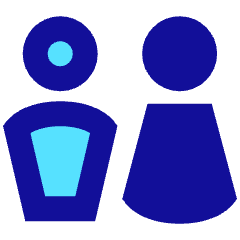 Toilet Sign Man Woman 2 Icon from Sharp Pop Set