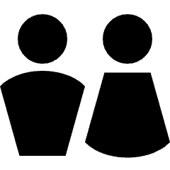 Toilet Sign Man Woman 2 Icon from Sharp Solid Set