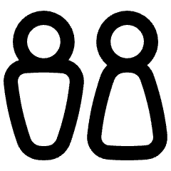 Toilet Sign Man Woman 2 Icon from Plump Remix Set