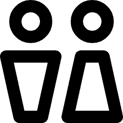 Toilet Sign Man Woman Icon from Micro Line Set