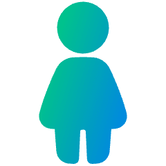 Toilet Women Icon from Plump Gradient Set