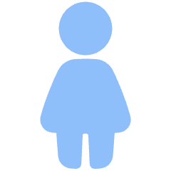 Toilet Women Icon from Plump Flat Set