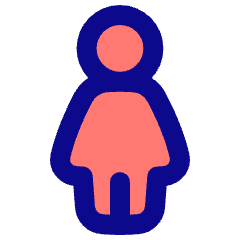 Toilet Women Icon from Plump Pop Set