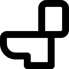 Toilet Icon from Micro Line Set