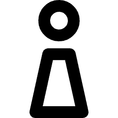 Toiltet Sign Woman Icon from Micro Line Set