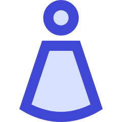 Toiltet Sign Woman Icon from Sharp Duo Set