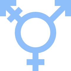 Transgender Symbol Icon from Sharp Flat Set
