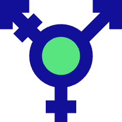Transgender Symbol Icon from Sharp Pop Set
