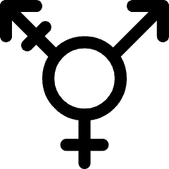 Transgender Symbol Icon from Core Line Set