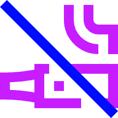 Vape Free Icon from Sharp Neon Set