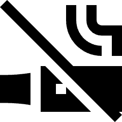 Vape Free Icon from Sharp Solid Set