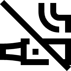 Vape Free Icon from Sharp Line Set