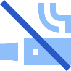 Vape Free Icon from Sharp Flat Set