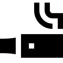 Vaping Rooms Icon from Sharp Solid Set