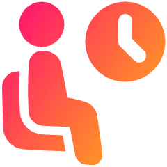 Waiting Room Icon from Plump Gradient Set