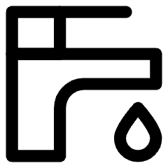 Water Tap Icon from Core Line Set
