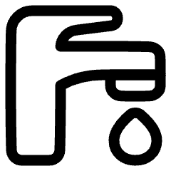 Water Tap Icon from Plump Line Set