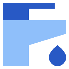 Water Tap Icon from Sharp Flat Set