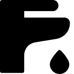 Water Tap Icon from Micro Solid Set