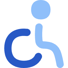 Wheelchair 1 Icon from Flex Flat Set