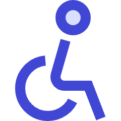 Wheelchair 1 Icon from Sharp Duo Set