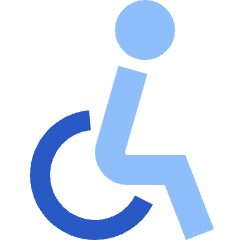 Wheelchair 1 Icon from Sharp Flat Set