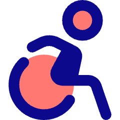 Wheelchair 2 Icon from Core Pop Set