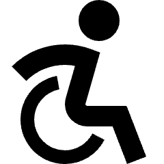 Wheelchair 2 Icon from Sharp Solid Set