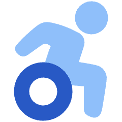 Wheelchair 2 Icon from Plump Flat Set