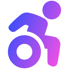 Wheelchair 2 Icon from Plump Gradient Set