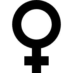 Woman Symbol Icon from Sharp Solid Set