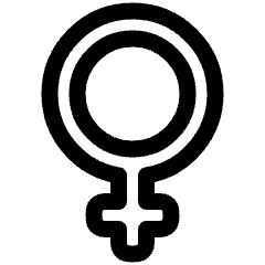Woman Symbol Icon from Plump Line Set